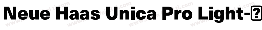 Neue Haas Unica Pro Light字体转换